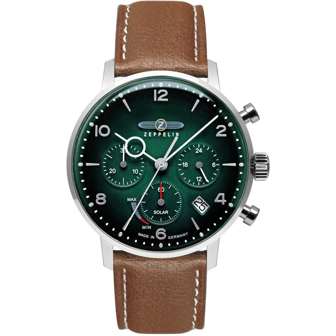 ZEPPELIN LZ 129 Hindenburg SOLAR 80864 Leather Strap Watch image 0