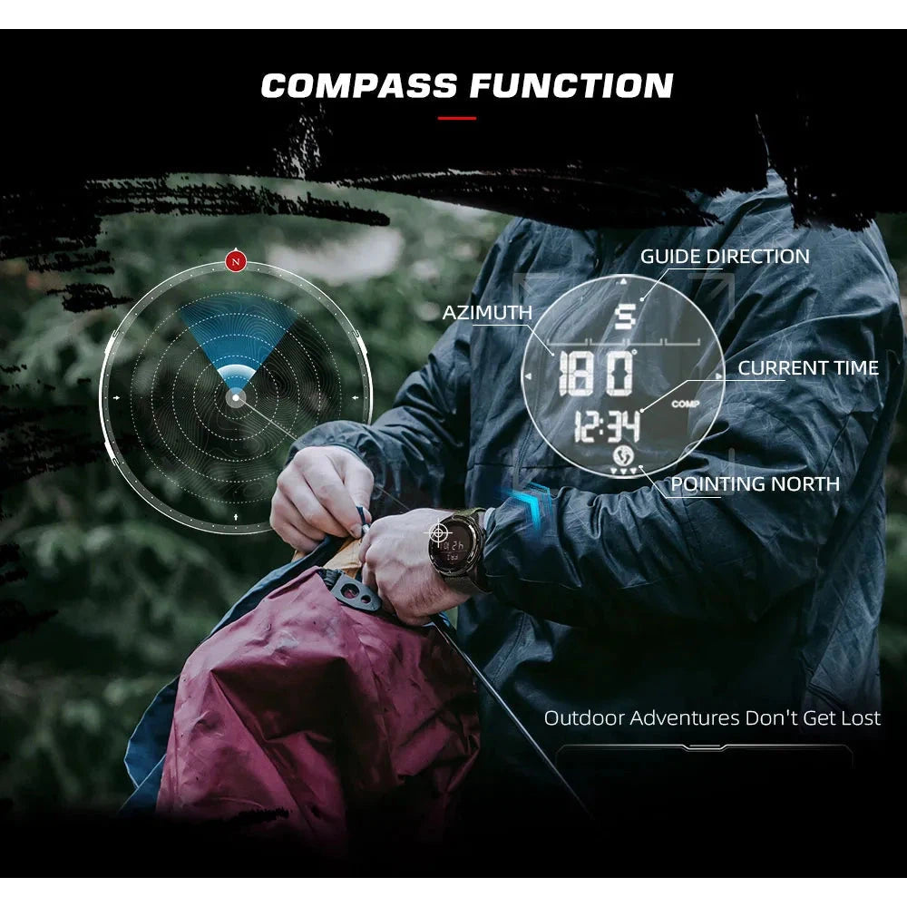 NORTH EDGE Tactical Alps Watch Green Nylon image 7