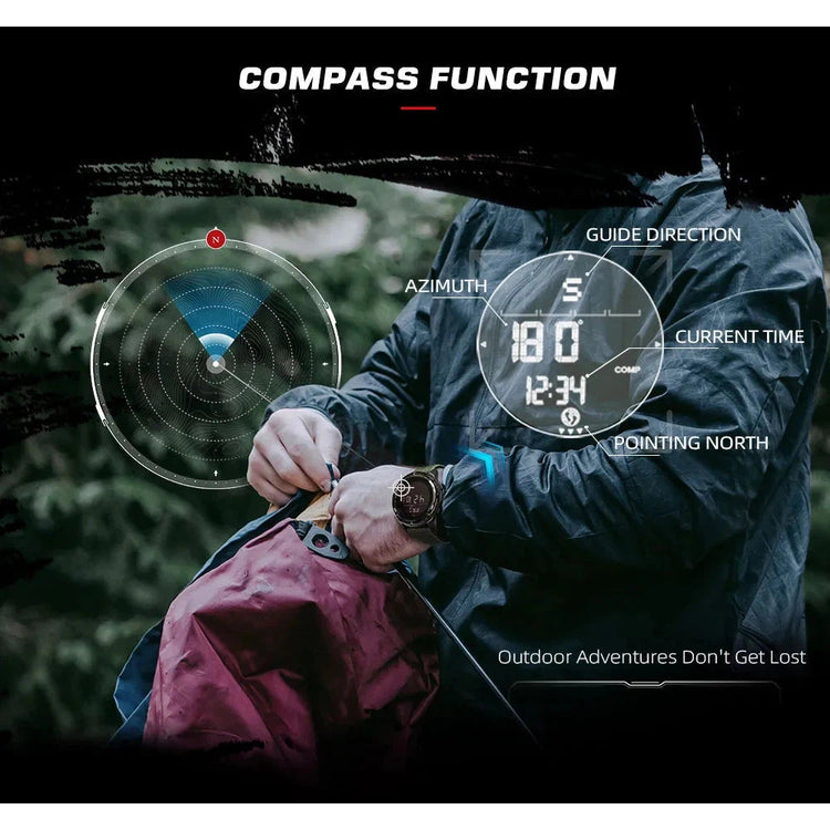 NORTH EDGE Tactical Alps Watch Green Nylon image 7