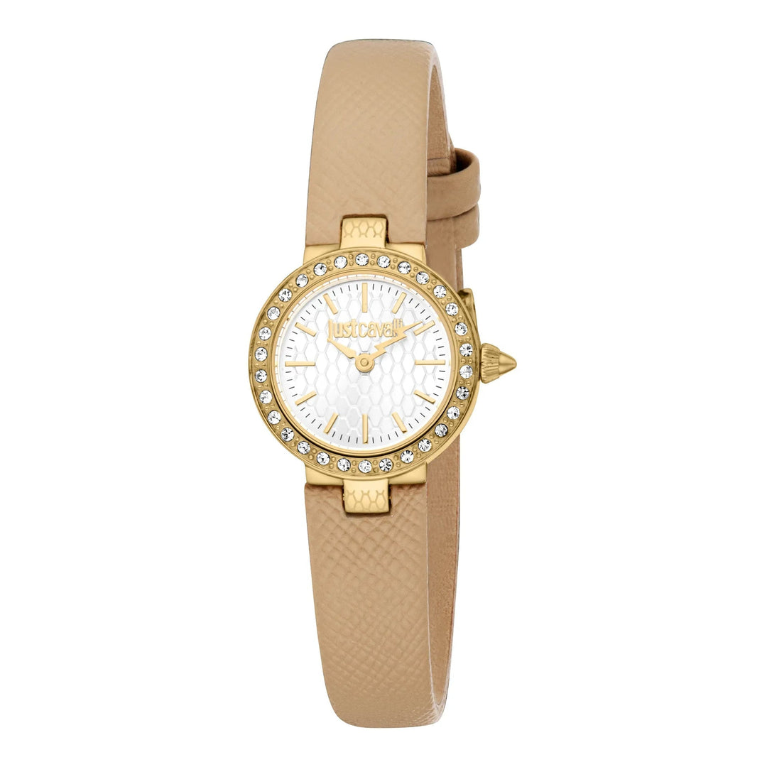 Just Cavalli Glam Chic Serenita Mini Leather Beige YG Silver image 0