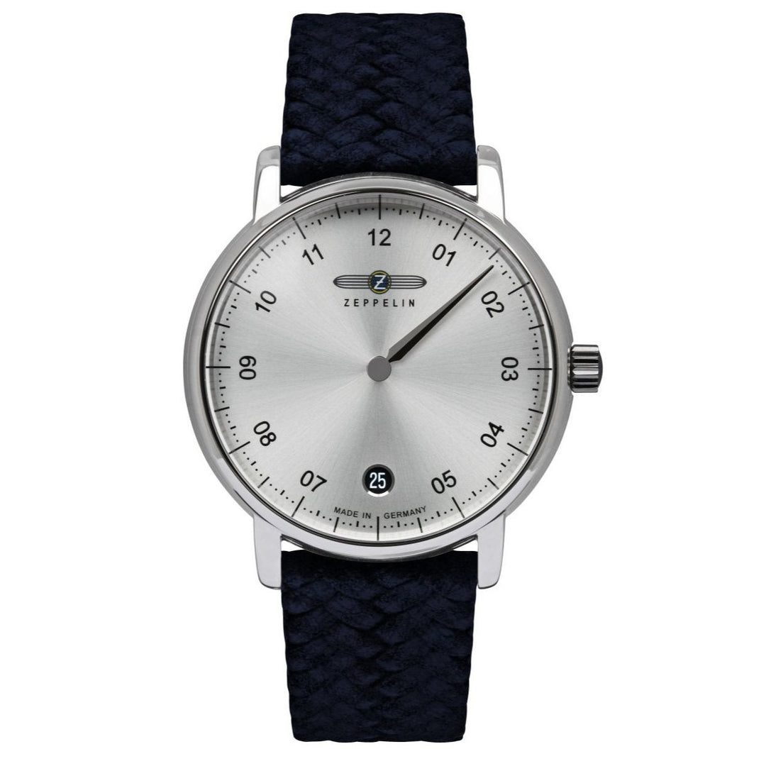 ZEPPELIN Women's New Captains Line Mono Timer Quartz 8643-4 Leather Watch image 0