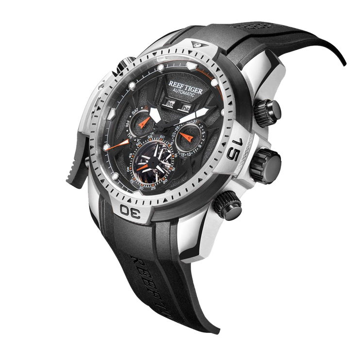 Reef Tiger Men's Aurora Transformers Skeleton Automatic Mechanical Watch image 10
