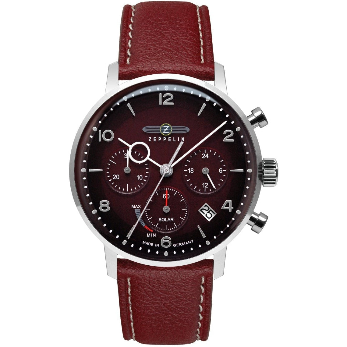 ZEPPELIN LZ 129 Hindenburg SOLAR 80862 Leather Strap Watch image 0