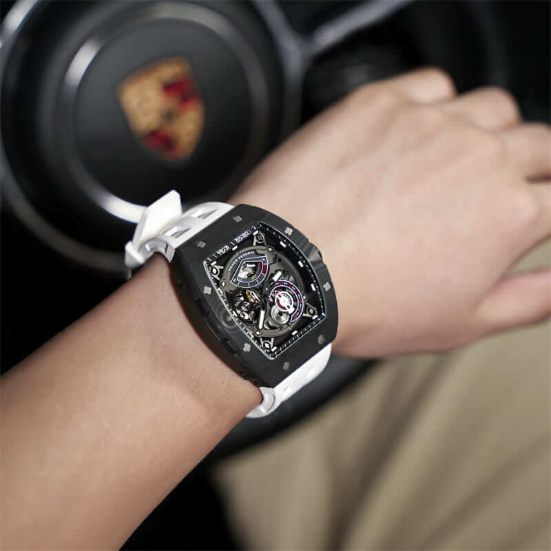 TSAR BOMBA Elemental-Carbon Fiber Automatic Watch TB8210CF