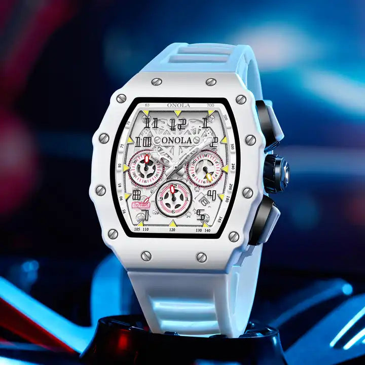 ONOLA Grande Prix Shanghai Chronograph Watch MILK image 1