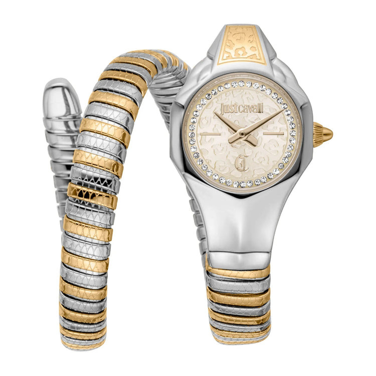 Just Cavalli Signature Snake Fiore Two Tones YG Champagne image 0