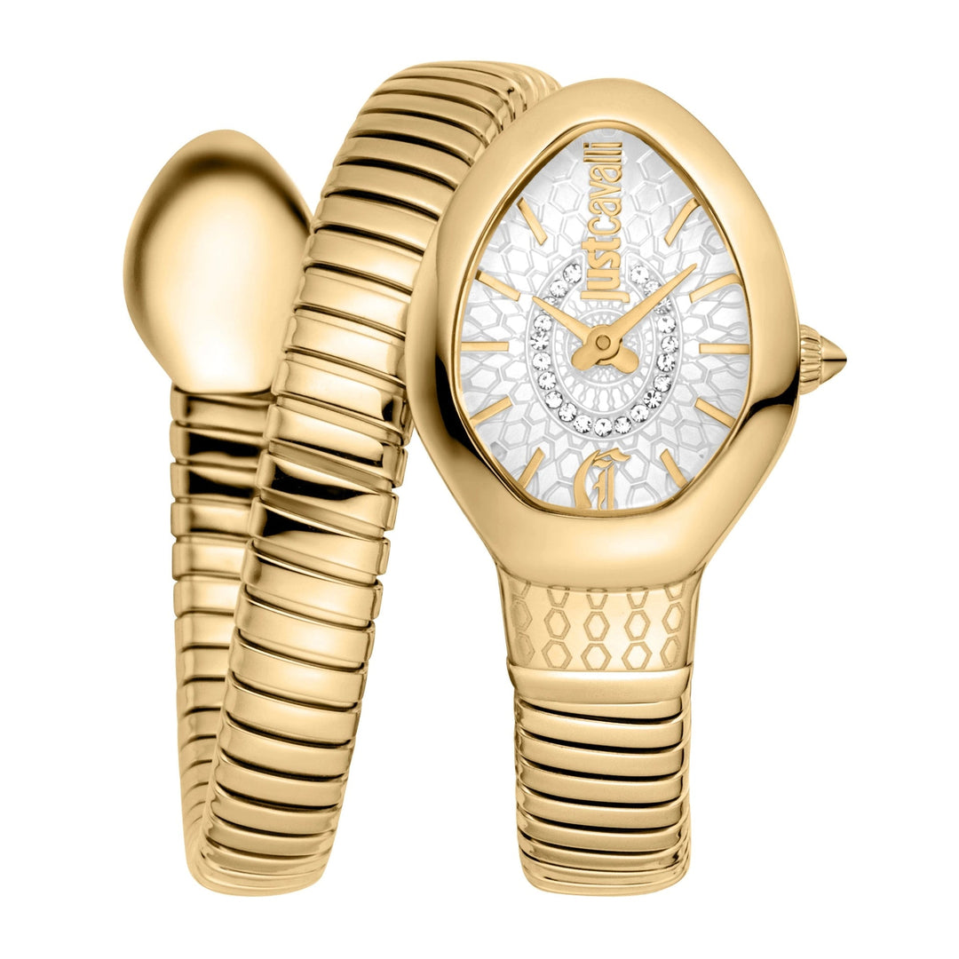 Just Cavalli Signature Snake Eclisse Yellow Gold Silver image 0