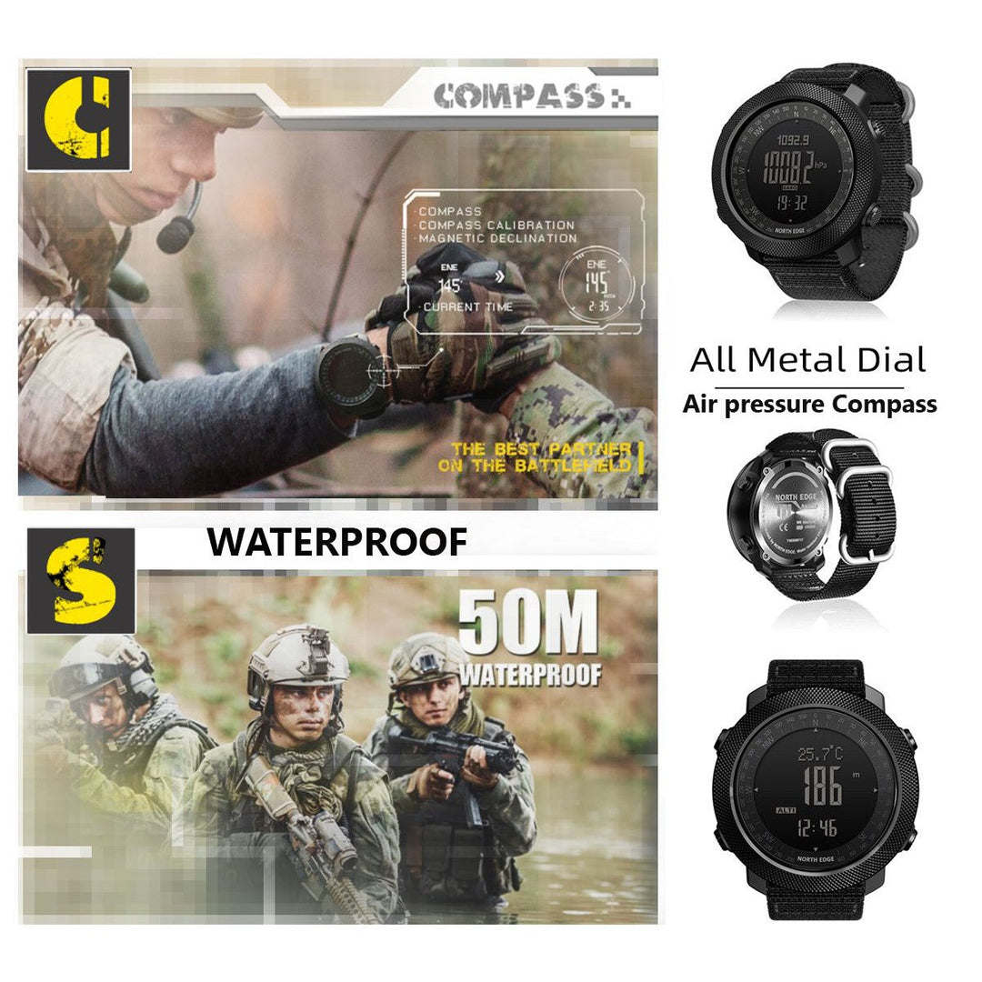 NORTH EDGE Tactical Apache Silicone Watch Orange image 4