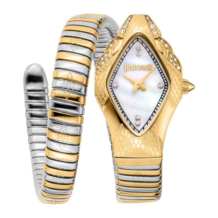 Just Cavalli Signature Snake Ferocious Two Tones YG MOP image 0