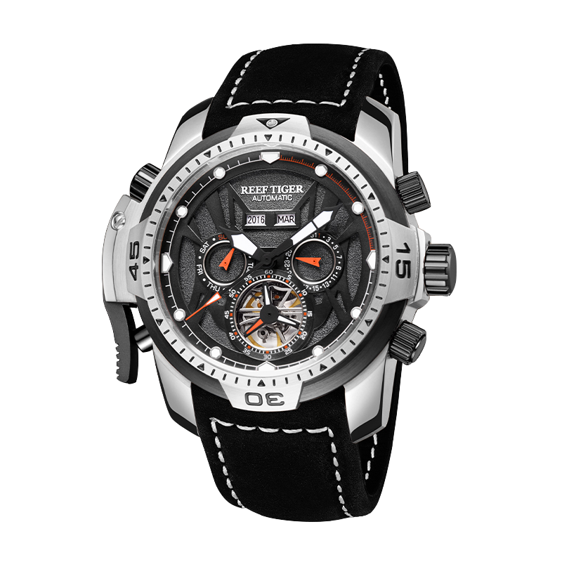 Reef Tiger Men's Aurora Transformers Skeleton Automatic Mechanical Watch image 12