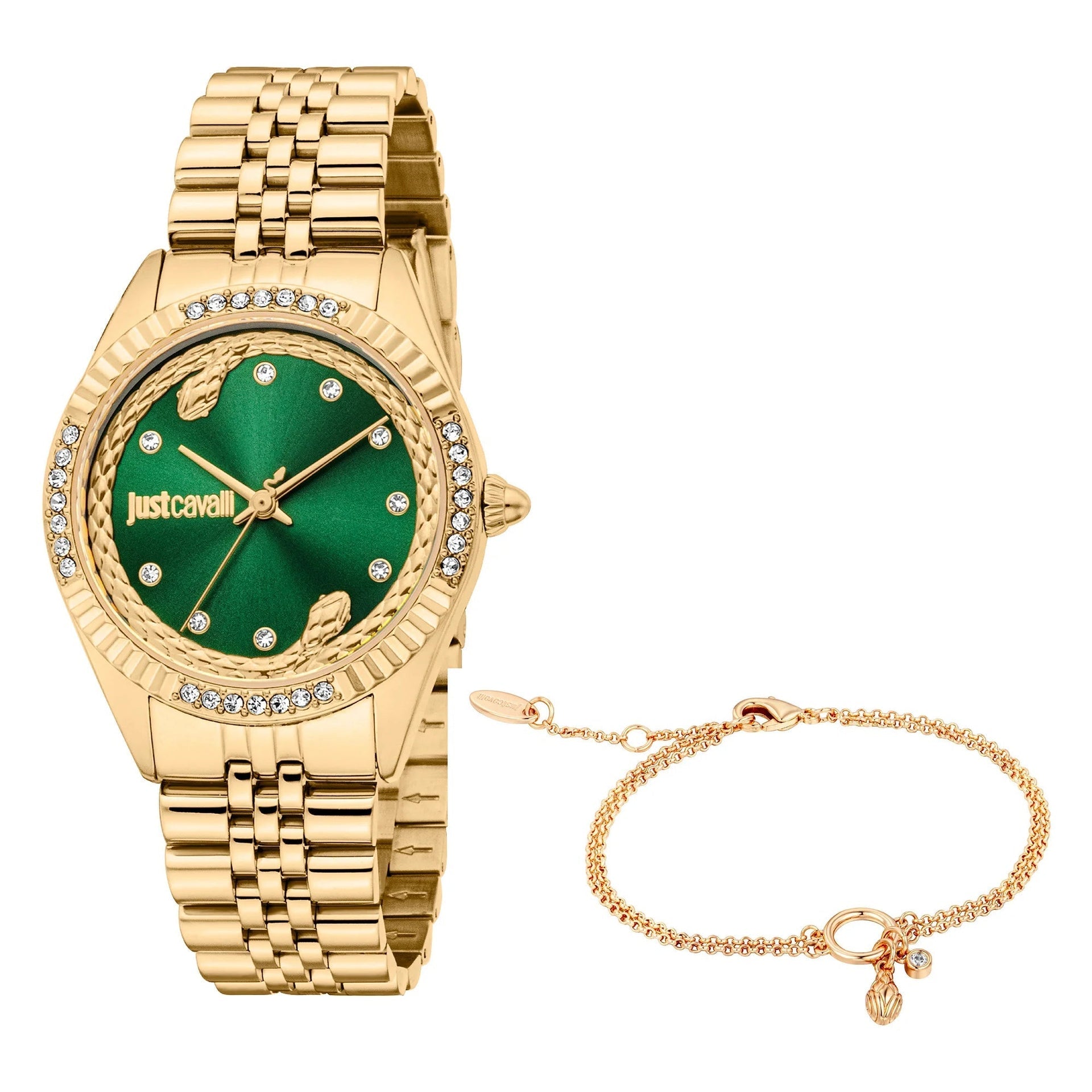 Just Cavalli SET Vittoria Glam Yellow Gold Green image 0
