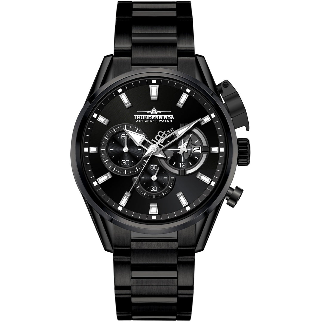THUNDERBIRDS Aircraft F-16 Chronograph Watch Black Edition image 1