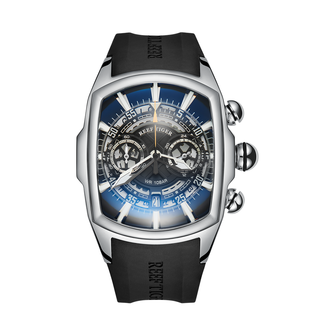 Reef Tiger Aurora Tank VK Chronograph Sport Watch image 0