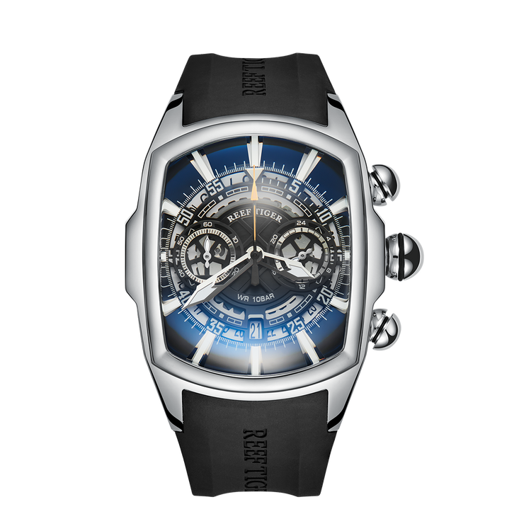 Reef Tiger Aurora Tank VK Chronograph Sport Watch image 0