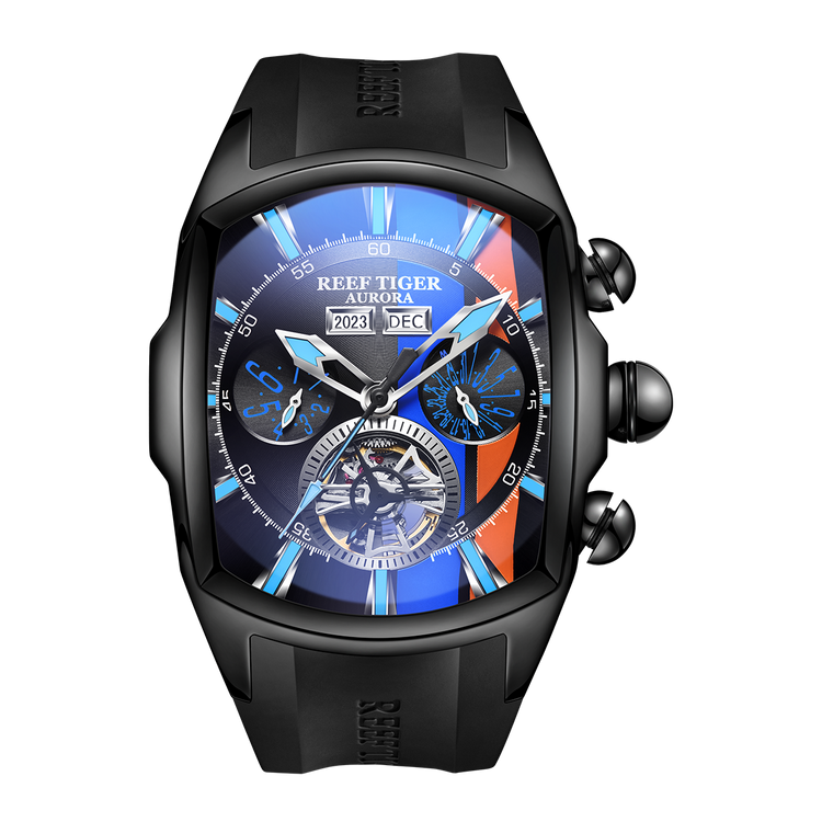 Reef Tiger Men's Aurora Tank Racing Sport Automatic Watch image 0
