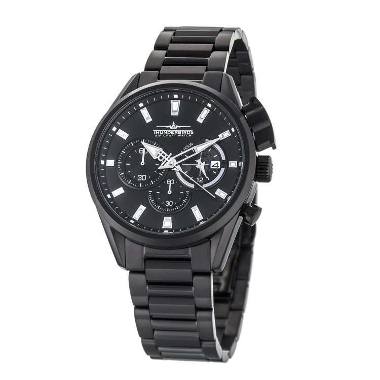 THUNDERBIRDS Aircraft F-16 Chronograph Watch Black Edition image 0