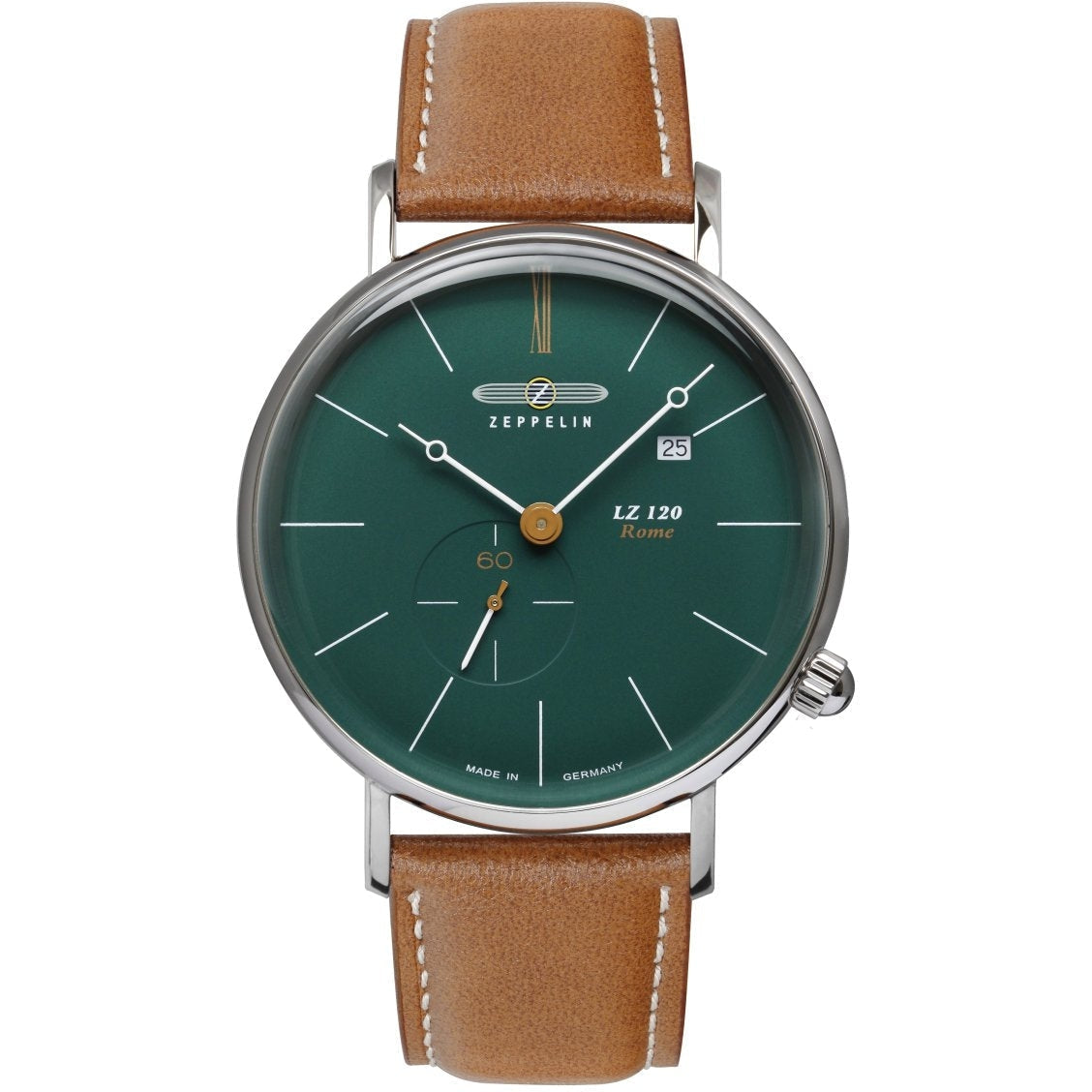 ZEPPELIN 7138-3 Rome Silver / Green Watch image 0