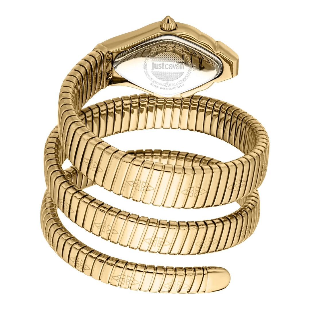 Just Cavalli Signature Snake Cristallo Yellow Gold Bottle Green image 1