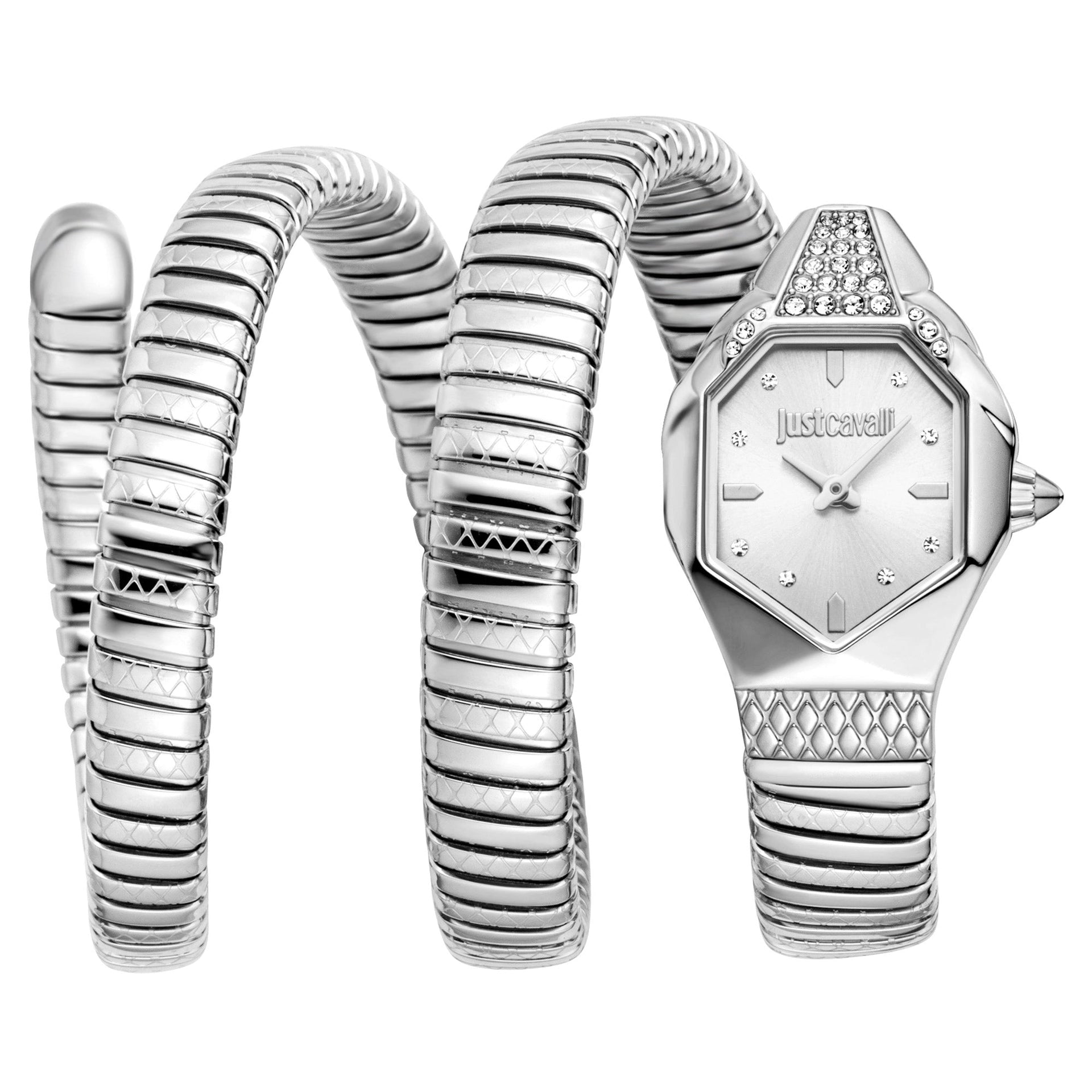 Just Cavalli Signature Snake Ambra Silver image 0