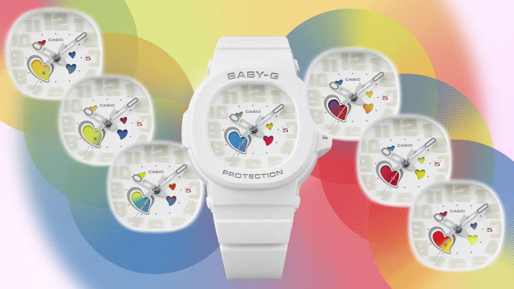 CASIO Women's G-Shock BABY-G Playful Hearts Watch BGA-10-7AER image 1