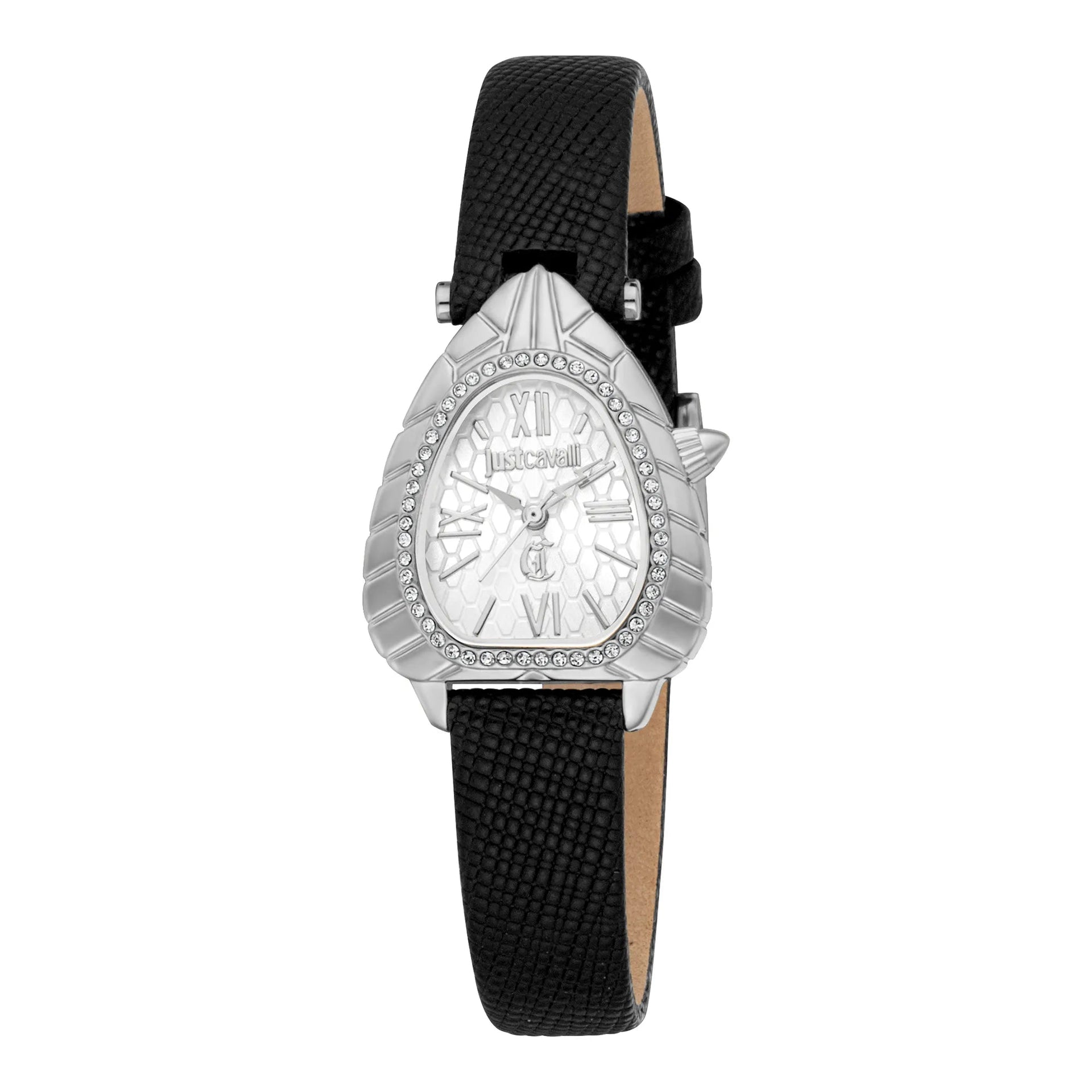 Just Cavalli Animalier Perla Leather Black Silver image 0