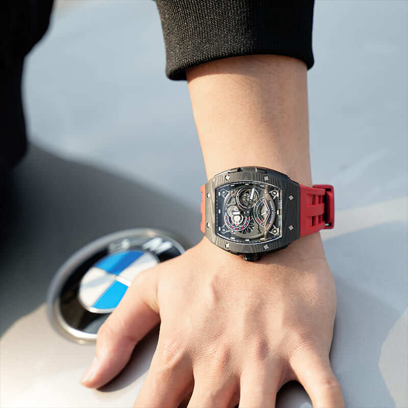 TSAR BOMBA Elemental-Carbon Fiber Automatic Watch TB8210CF