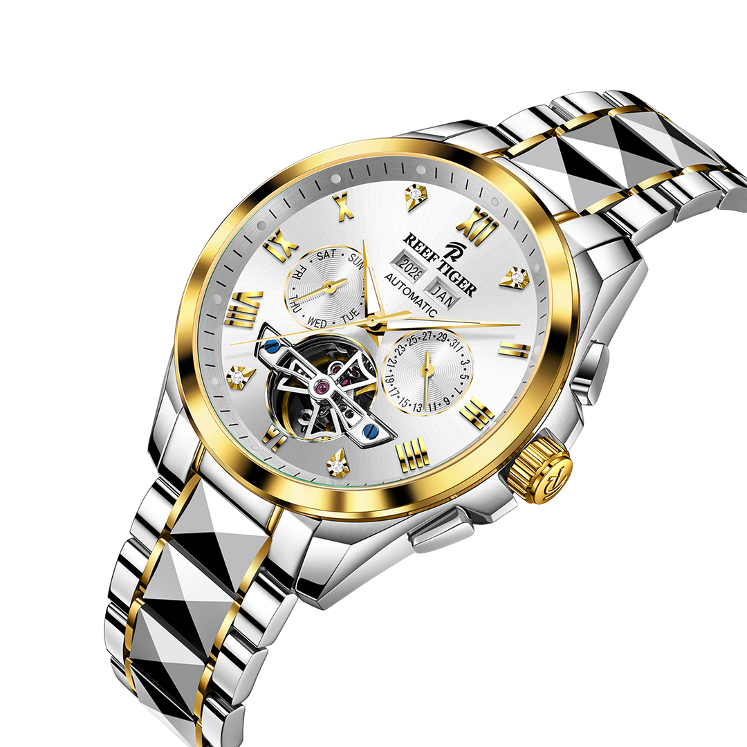Reef Tiger Men's Classic Motion Day Date Automatic Watch RGA8235 image 1