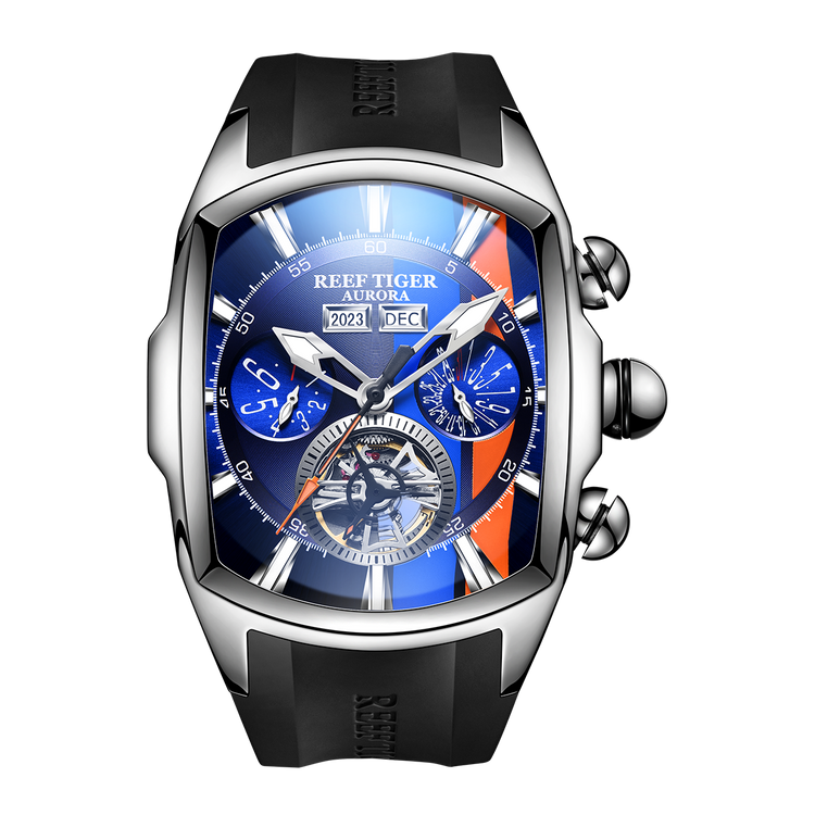Reef Tiger Men's Aurora Tank Racing Sport Automatic Watch image 0