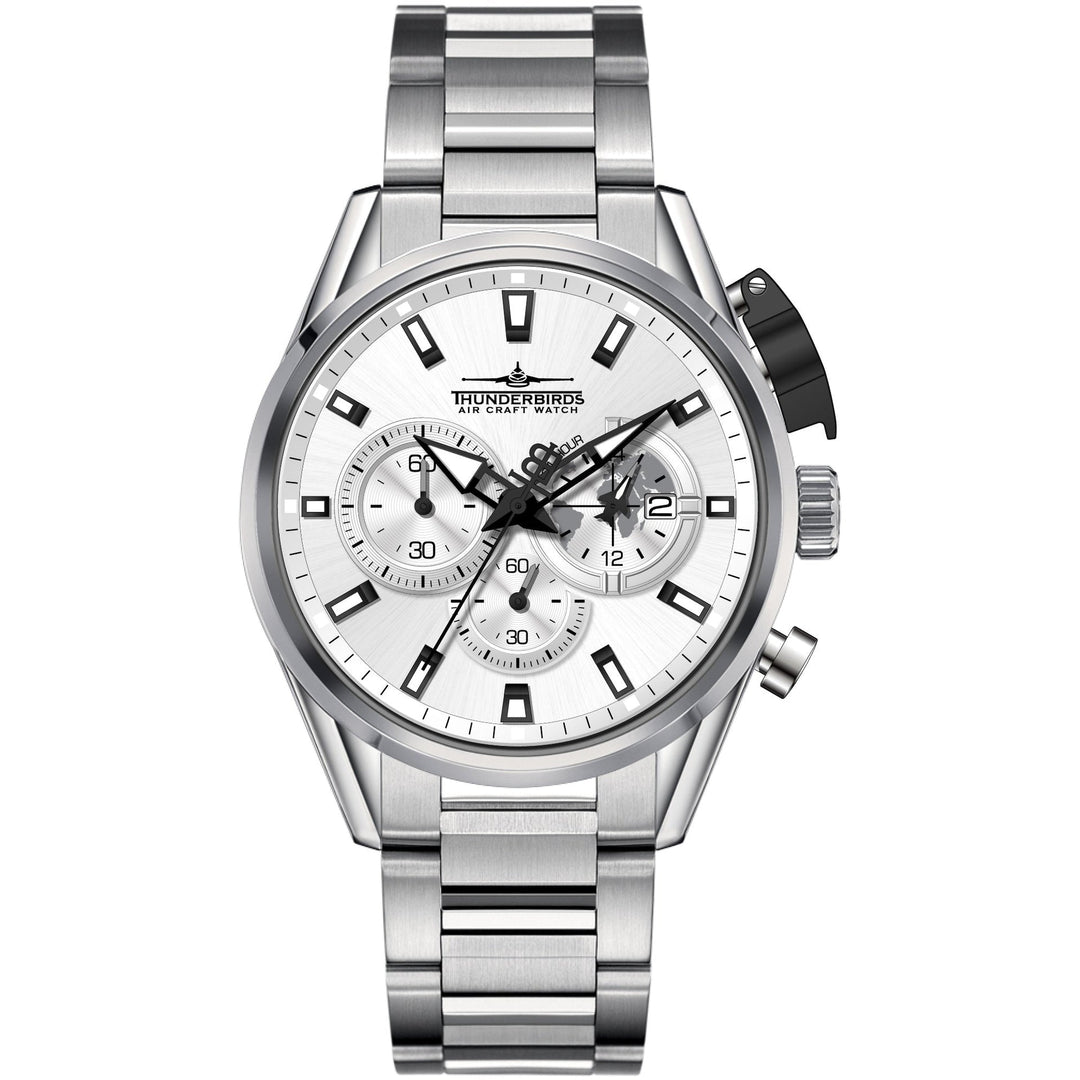 THUNDERBIRDS Aircraft F-16 Chronograph Watch White image 1