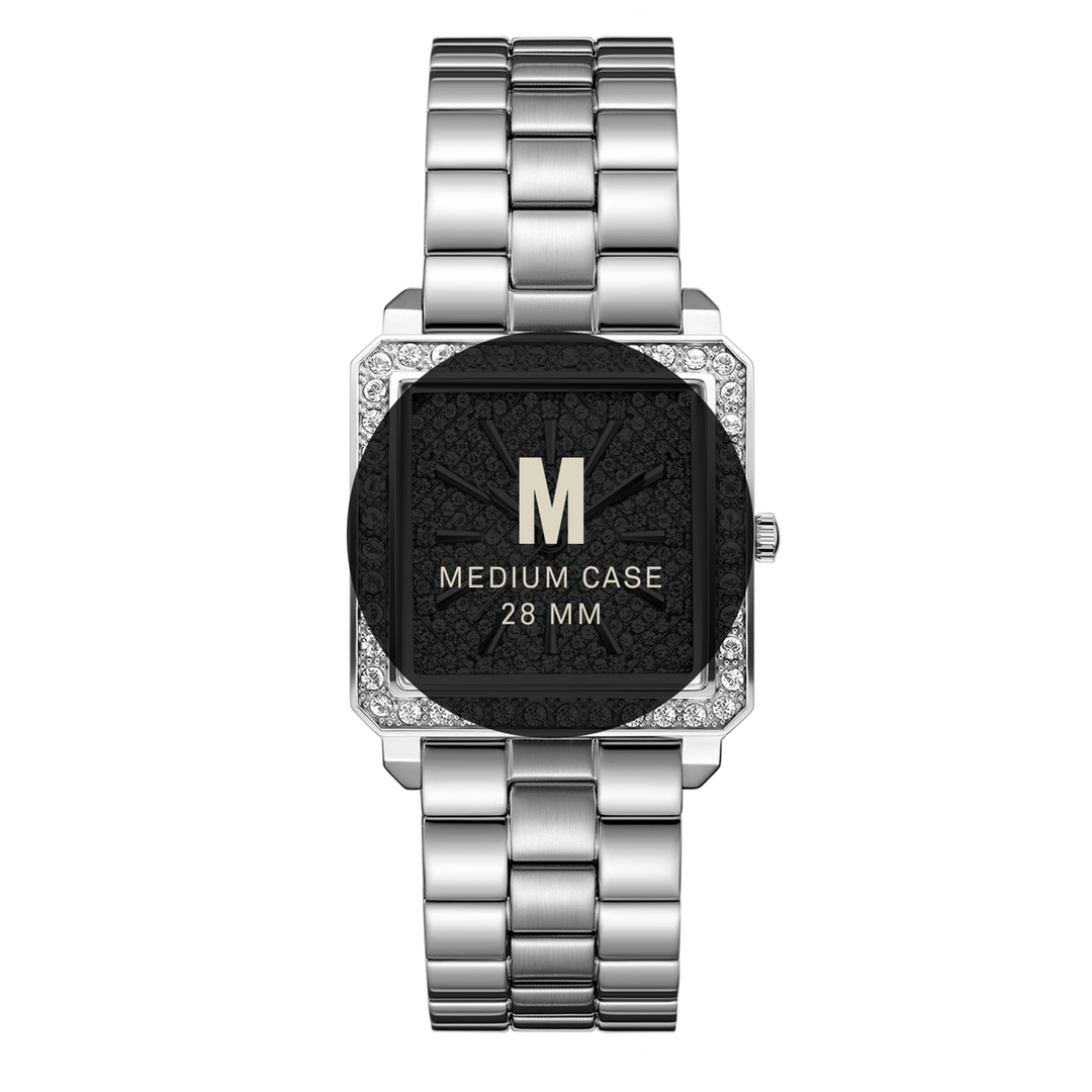 JBW Cristal 28 Silver + Bracelet Watch