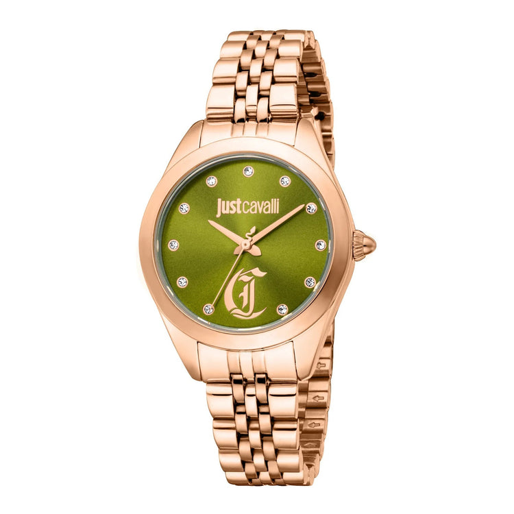 Just Cavalli Glam Chic Luna Rose Gold Green image 0