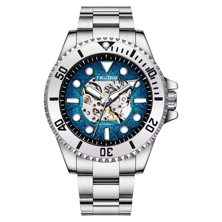 TEVISE Tanker Skeleton Automatic Watch Blue image 0