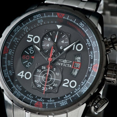 INVICTA Men's Aviator Instrument Tachymeter Chronograph 48mm Watch