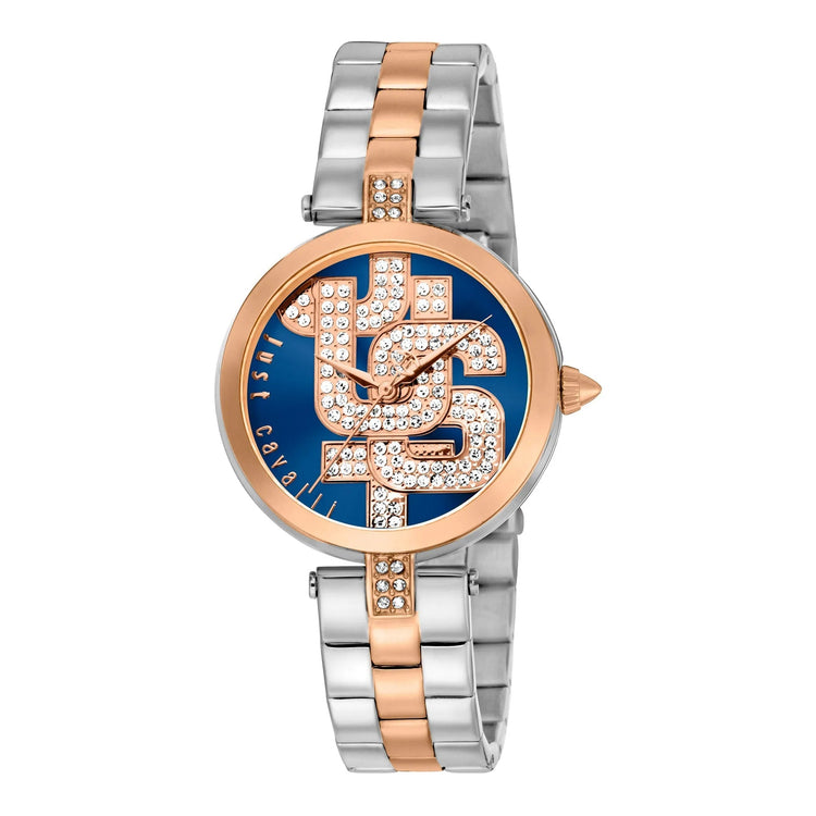Just Cavalli Glam Chic Maiuscola Two Tones RG Blue image 0