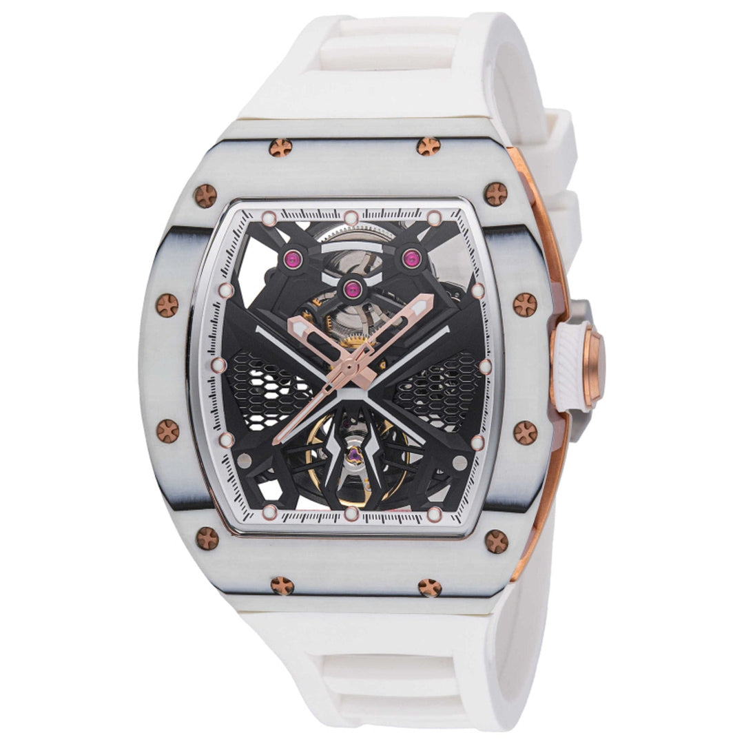 Invicta Men's S1 Rally Archimedes Carbon Fiber 41mm Automatic Watch Gold/White image 0