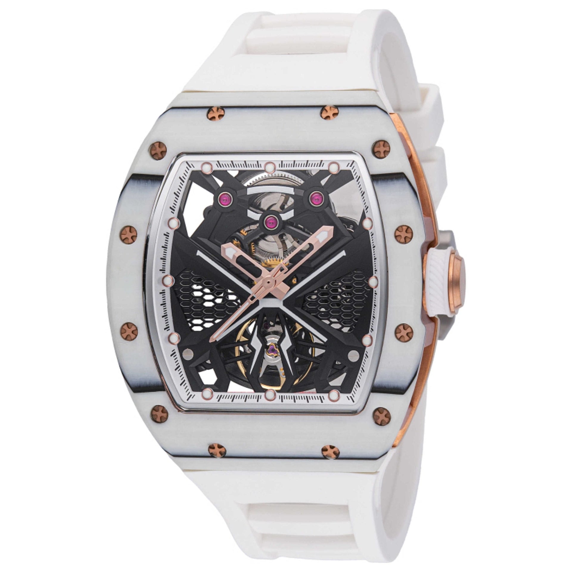 Invicta Men's S1 Rally Archimedes Carbon Fiber 41mm Automatic Watch Gold/White image 0