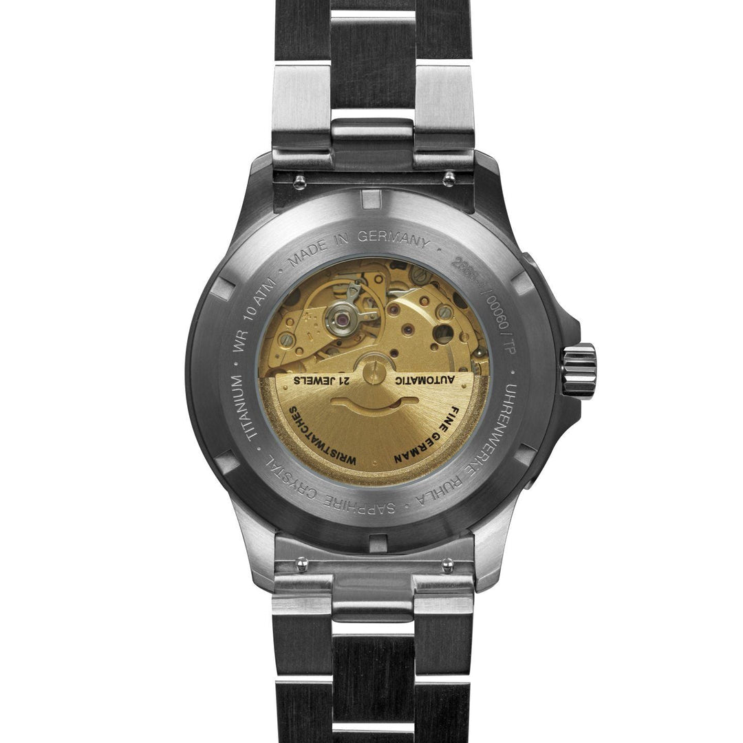 BAUHAUS AVIATION Men’s Titanium Automatic Day Date Watch 2866M4 image 1