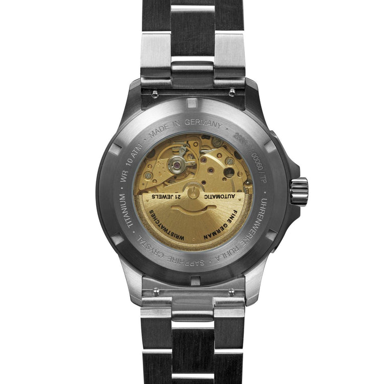 BAUHAUS AVIATION Men’s Titanium Automatic Day Date Watch 2866M4 image 1