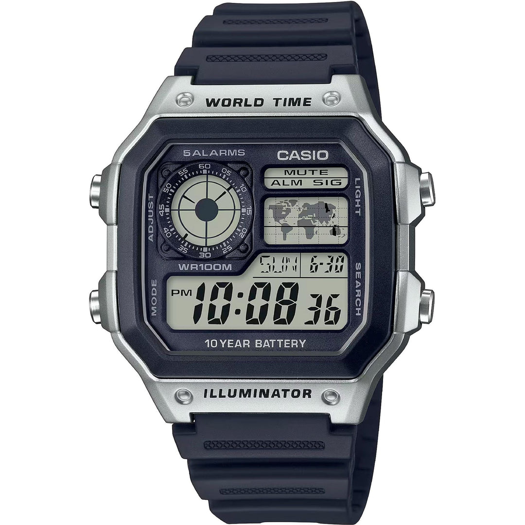 CASIO Men's Illuminator World Time Watch AE-1200WH-1CVEF image 0