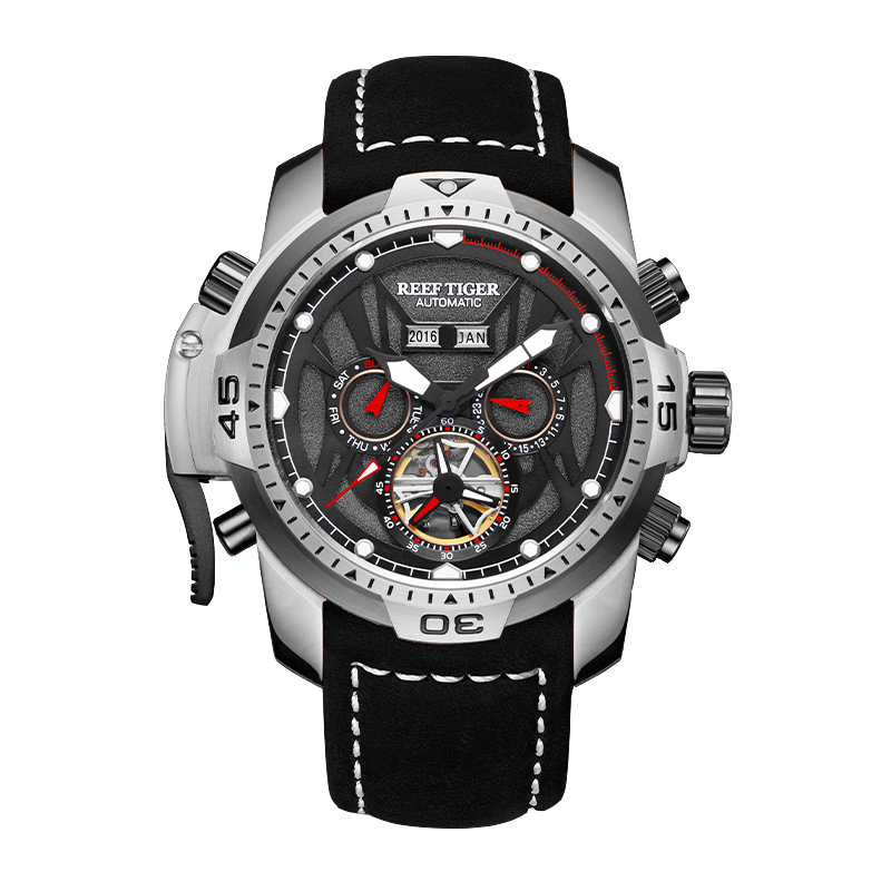 Reef Tiger Men's Aurora Transformers Skeleton Automatic Mechanical Watch image 0