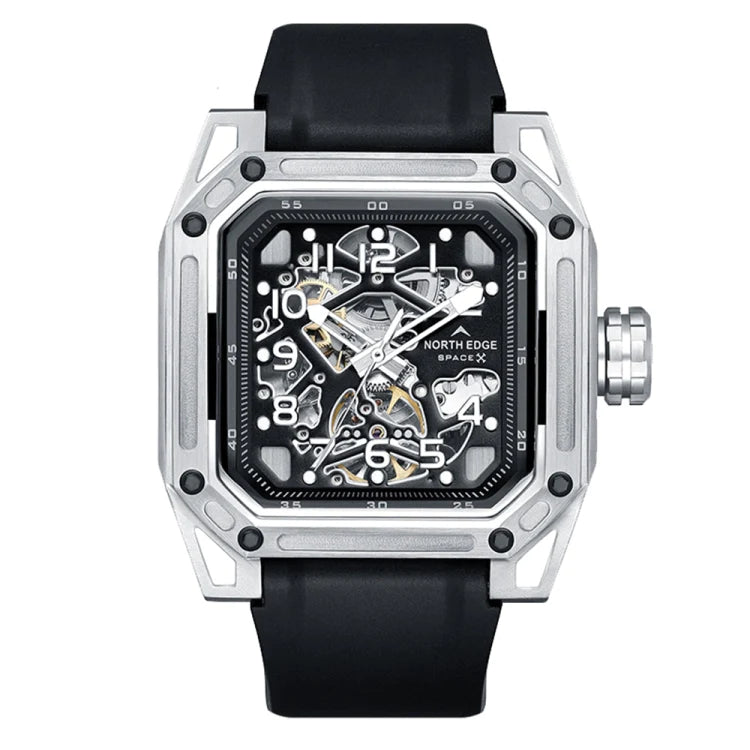 NORTH EDGE Tactical Space-X Automatic Watch Silver / Black image 0