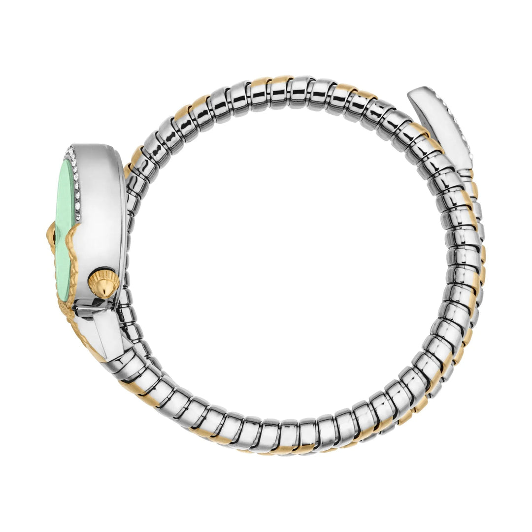 Just Cavalli Signature Snake Radiosa Two Tones YG Silver Green image 2