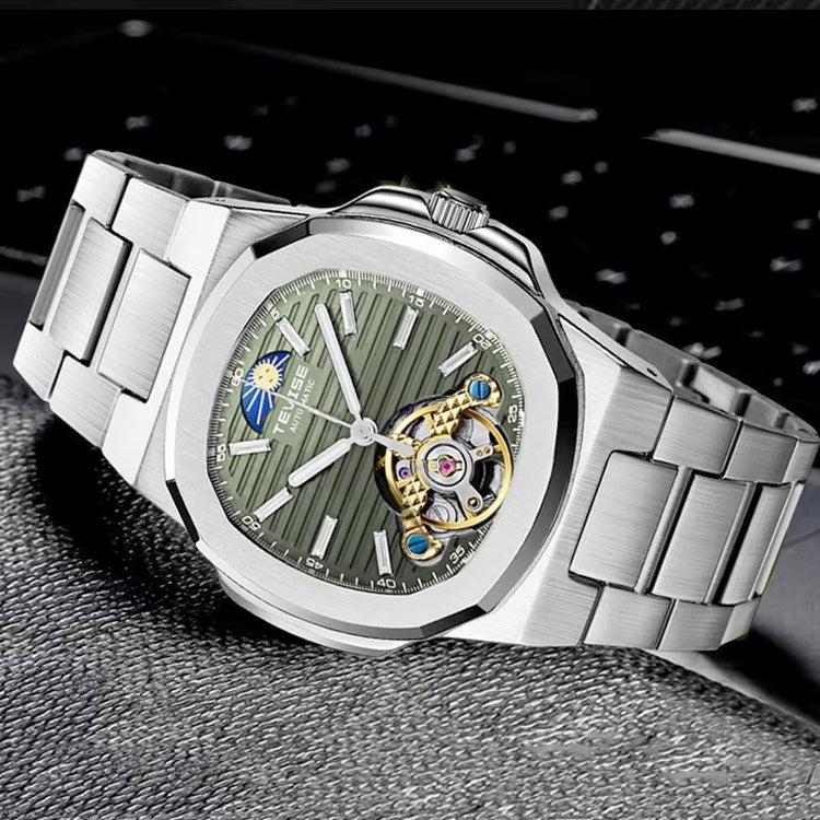 TEVISE Berlin Moonphase Open Heart Automatic Watch Black Edition image 2