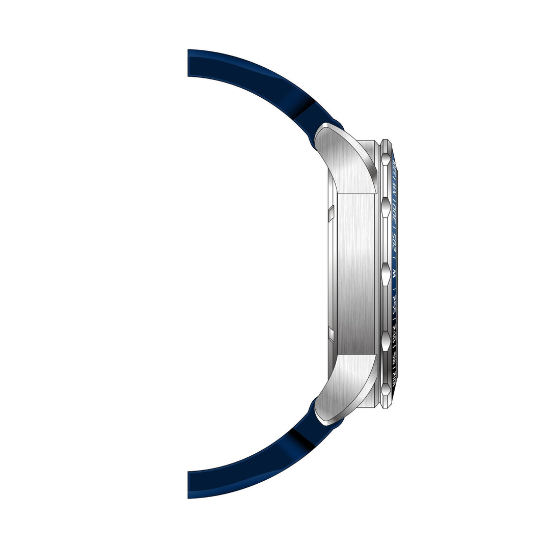 THUNDERBIRDS Aircraft Ejector Tachy Chronograph Silicone Strap Watch Blue image 4