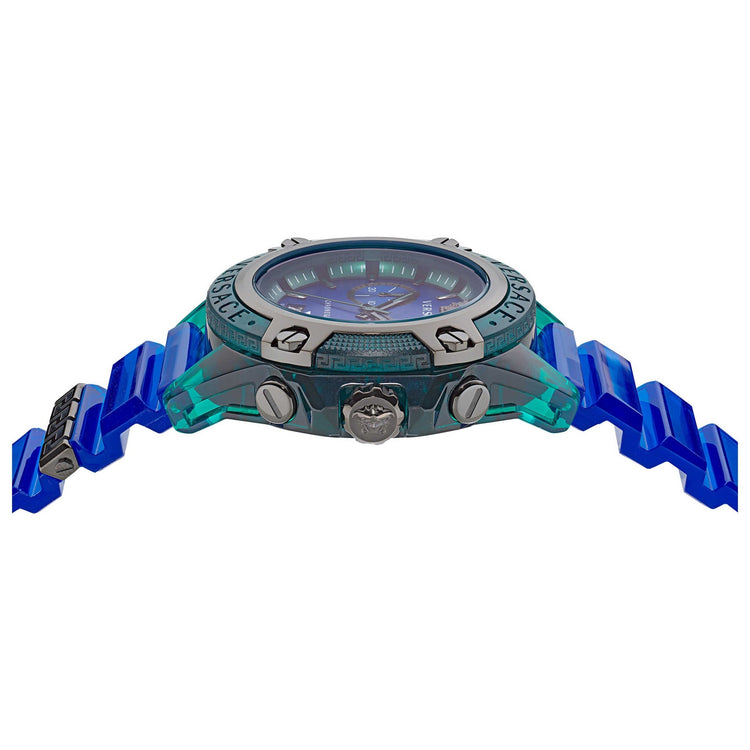 Versace Men's Iconic Watch Chronograph Active Green image 2