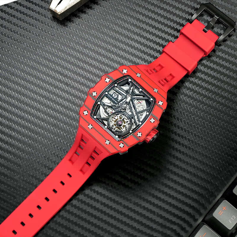 TSAR BOMBA Elemental-Carbon Fiber Automatic Watch TB8209CF
