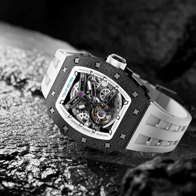 TSAR BOMBA Elemental-Carbon Fiber Automatic Watch TB8208CF