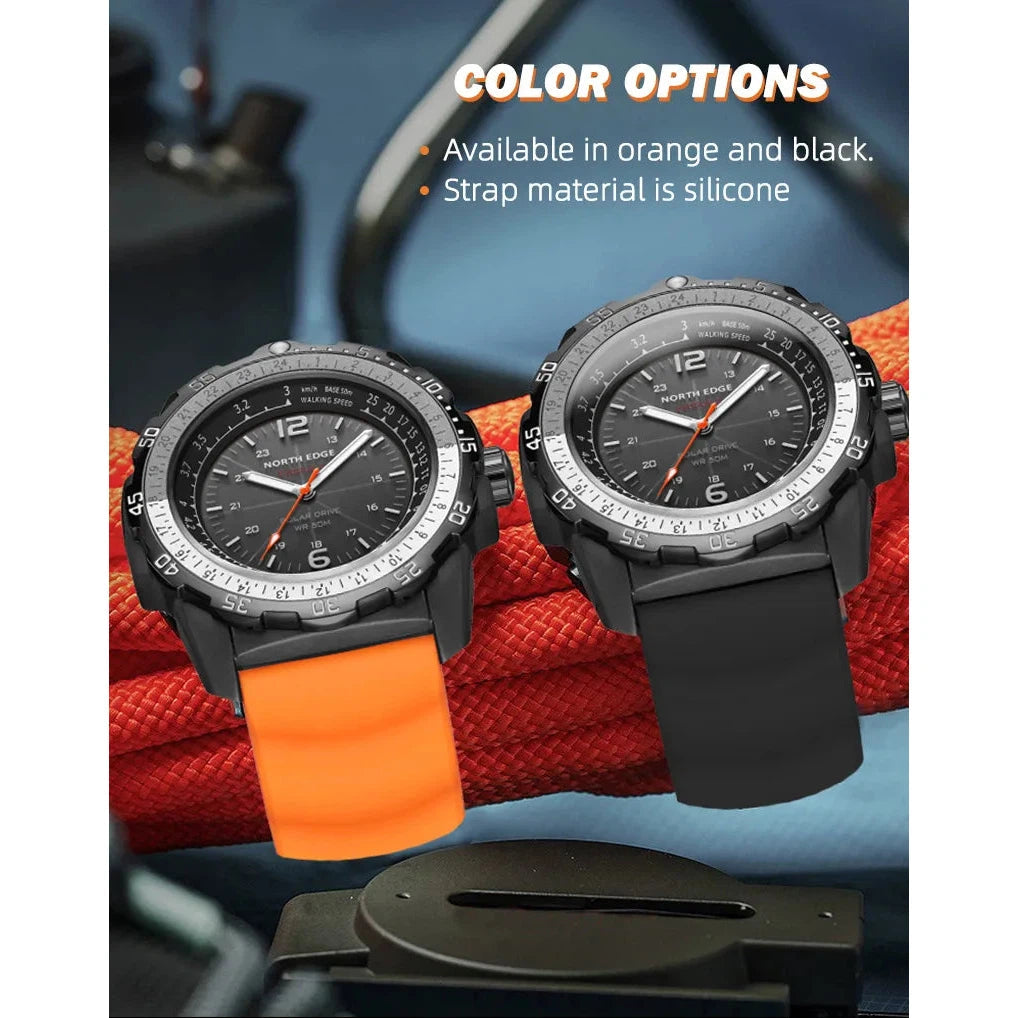 NORTH EDGE Tactical Evoque 2 Solar Drive Watch Black image 15