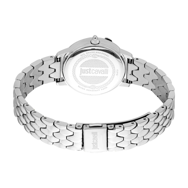 Just Cavalli Signature Snake Viperized Silver Grey Light Blue image 1