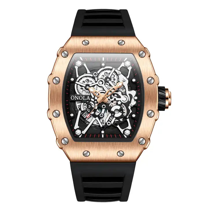 ONOLA Freak Show Quartz Watch - Rose Gold / Black image